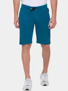 Being Human Men Blue Low-Rise Sports Shorts