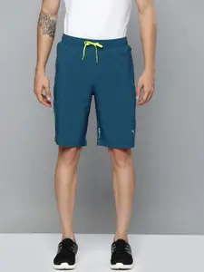 one8 x PUMA Men Blue Printed Regular Fit Sports Shorts