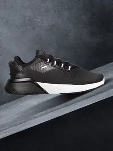 Puma Men Black Solid Retaliate 2 SoftFoam Running Shoes