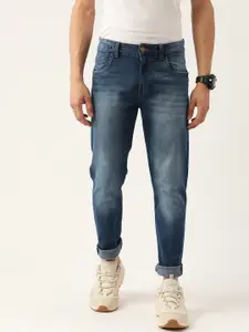Kook N Keech Men Blue Slim Tapered Fit Heavy Fade Stretchable Jeans