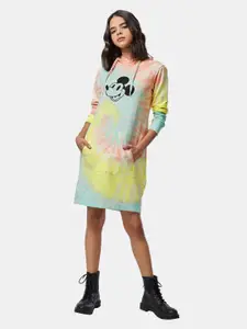 The Souled Store Multicoloured Mickey Mouse T-shirt Dress