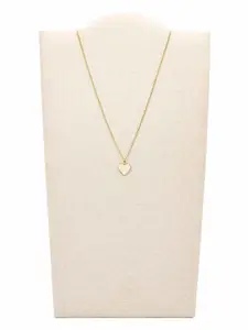 Fossil Women Gold-Plated Heart Shaped Necklace