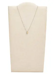 Fossil Silver-Toned & Gold-Toned Sterling Silver Silver-Plated Necklace