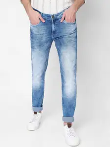 Mufti Men Blue Heavy Fade Stretchable Jeans
