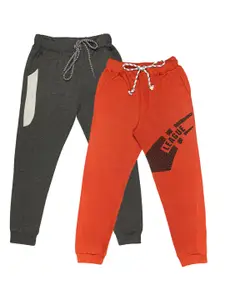 TODD N TEENS Boys Pack Of 2 Printed Pure Cotton Joggers
