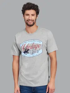 Beverly Hills Polo Club Men Grey Sports Printed T-shirt