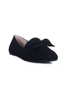London Rag Women Black Suede Loafers