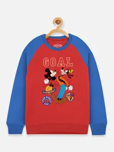 Kids Ville Boys Multicoloured Mickey & Friends Printed Sweatshirt