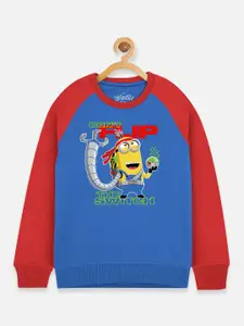 Kids Ville Boys Multicoloured Minion Printed Sweatshirt