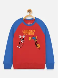 Kids Ville Boys Looney Tunes Printed Cotton Sweatshirt