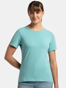 Jockey Solid Super Combed Cotton Stretch Regular Fit Tshirt-1515