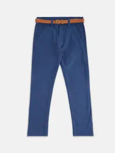 Pantaloons Junior Boys Navy Blue Cotton Chinos