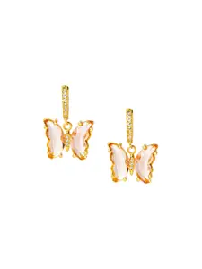 Moon Dust Gold-Toned Quirky Studs Earrings