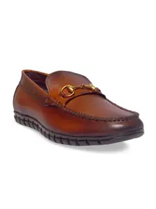 LA BOTTE Men Tan Perforations Leather Boat Shoes