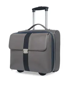 MBOSS Grey Solid Laptop Trolley Bag
