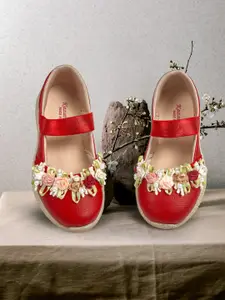 KazarMax Girls Red Ballerinas Flats