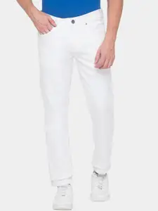 Being Human Men White Mildly Distressed Jeans
