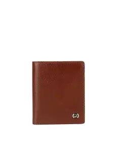 Da Milano Da Milano Men Brown Leather Two Fold Wallet