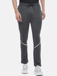 Ajile by Pantaloons Men Grey & White Solid Slim Fit Track Pants