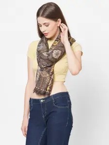 Cloth Haus India Women Blue & Grey Printed Scarf