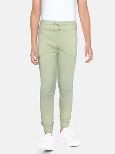 DeFacto Boys Mint Green Solid Winter Joggers with Printed Detail