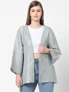 Cloth Haus India Women Blue Shrug