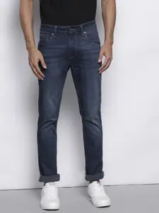 Nautica Men Navy Blue Straight Fit Light Fade Stretchable Jeans