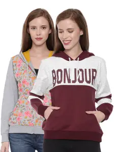 3PIN Women Multicoloured Printed Sweatshirt