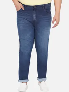 John Pride Plus Size Men Blue Smart Fit Mid-Rise Clean Look Jeans