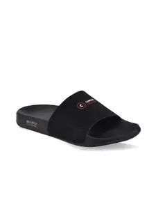 Campus Men Black Printed Slip-On