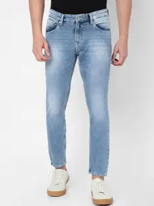 SPYKAR Men Blue Slim Fit Low-Rise Stretchable Heavy Fade Jeans