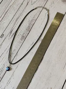EL REGALO Women Blue & Black Evil Eye Bohemian Necklace