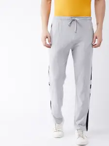 GRITSTONES Men Grey Solid Comfort Fit Track Pants
