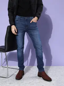 The Roadster Lifestyle Co. Men Blue Skinny Fit Light Fade Stretchable Jeans