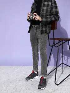 The Roadster Lifestyle Co. Men Grey Skinny Fit Stretchable Jeans