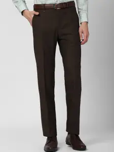 Van Heusen Men Brown Formal Trousers