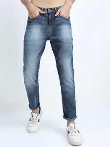 KETCH Men Blue Tapered Fit Heavy Fade Stretchable Jeans