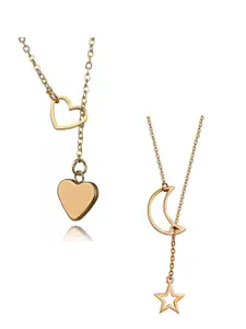 Vembley Set Of 2 Gold-Toned Layered Necklace