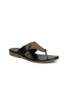 Denill Women Grey Colourblocked Open Toe Flats