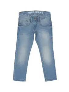 Pepe Jeans Boys Slim Fit Heavy Fade Stretchable Jeans