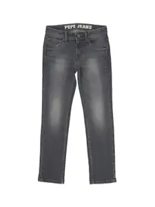 Pepe Jeans Boys Slim Fit Heavy Fade Stretchable Jeans