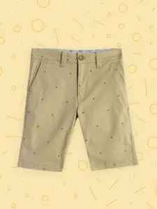 Tommy Hilfiger Boys Khaki Conversational Printed Shorts