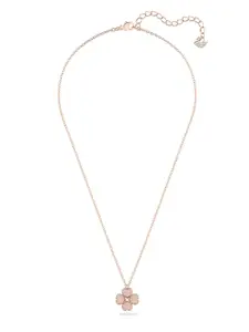 SWAROVSKI Pink Crystals Rose Gold-Plated Necklace