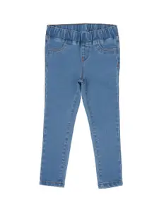 Pepe Jeans Girls Blue Skinny Fit High-Rise Jeans