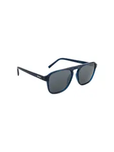 OPIUM Men Grey Lens & Blue Square Sunglasses with UV Protected Lens OP-1908-C04-Smoke
