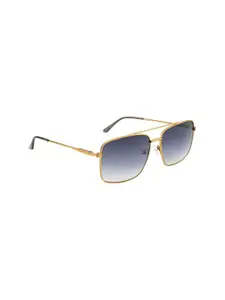 OPIUM Men Grey Lens & Gold-Toned Square Sunglasses with UV Protected Lens OP-1915-C01