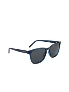 OPIUM OPIUM Men Grey Lens & Blue Wayfarer Sunglasses with UV Protected Lens OP-1906-C03-Smoke