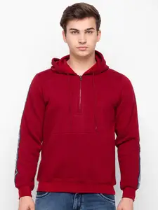 Globus Men Red Hooded Sweatshirt