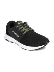 FURO by Red Chief Men Black Mesh Running Non-Marking Shoes