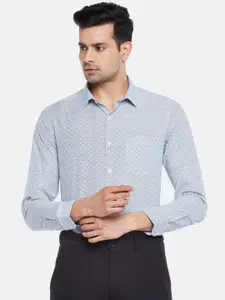 BYFORD by Pantaloons Men Grey Slim Fit Printed Formal Shirt